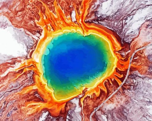 Cool Grand Prismatic Paint By Numbers