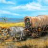 Covered Western Wagon Art Paint By Number