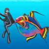 Diving With Triggerfish Paint By Number