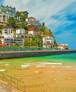 Donostia San Sebastian Buildings By The Beach Paint By Numbers