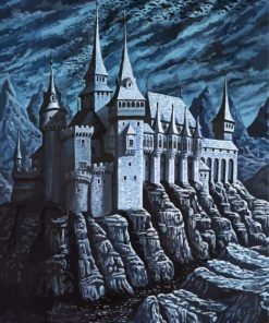 Dracula Castle Building Art Paint By Number