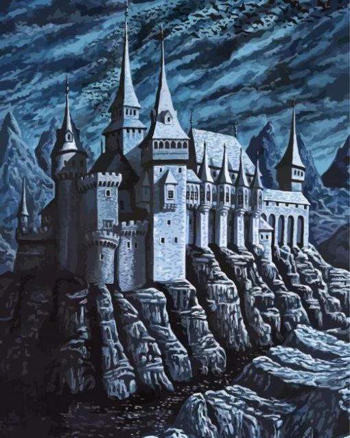 Dracula Castle Building Art Paint By Number