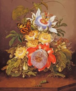 Ferdinand Bauer Passionflowers Paint By Numbers