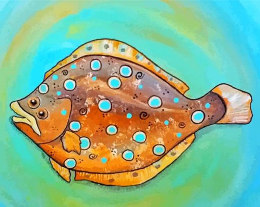 Flounder Art Paint By Numbers