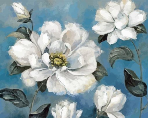 Gardenia Flowers Paint By Numbers