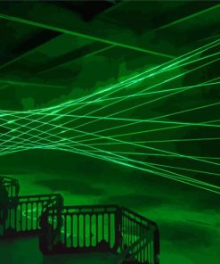 Green Laser Art Paint By Numbers