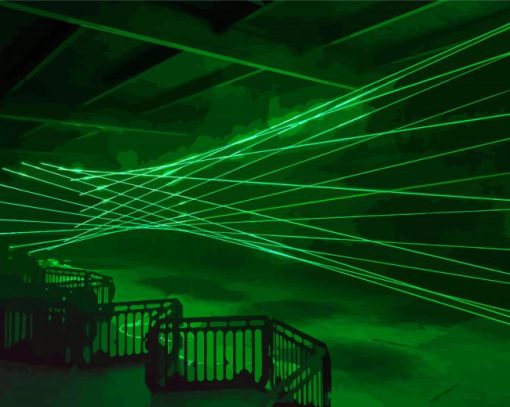 Green Laser Art Paint By Numbers