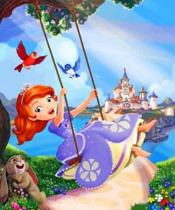 Happy Princess Sofia Paint By Number