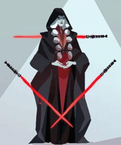 Kreia Star Wars Art Paint By Numbers