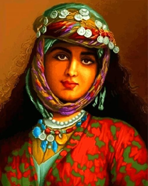 Kurdish Woman Paint By Numbers