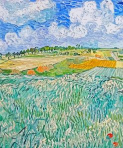 Landscape Near Auvers Wheatfields Van Gogh Paint By Number