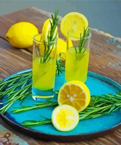 Lemons And Rosemary Paint By Number