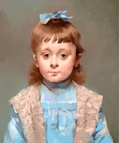 Little Girl Louise Abbema Paint By Number