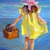 Little Girl In Yellow Dress Paint By Number