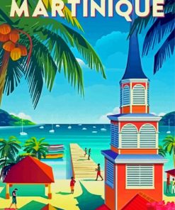 Martinique France Poster Paint By Number