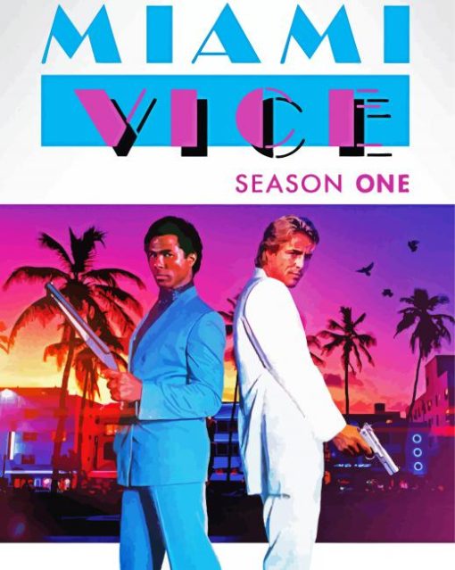 Miami Vice Poster Paint By Numbers