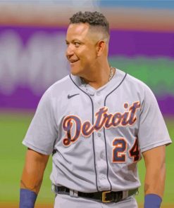 Miguel Cabrera Baseball Player Paint By Number