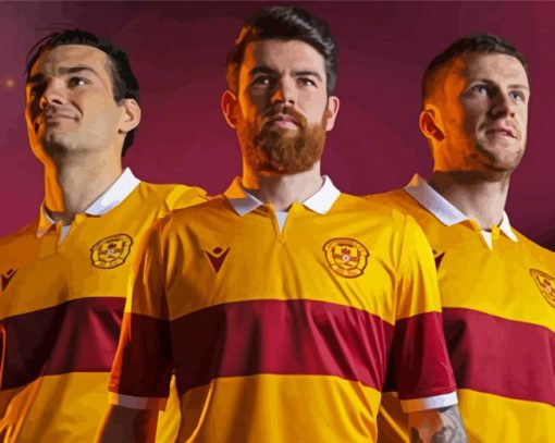 Motherwell FC Players Paint By Numbers