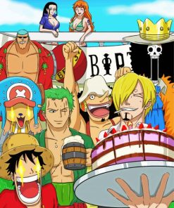 Mugiwara One Piece Anime Paint By Number