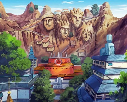 Naruto Landscape Paint By Number