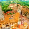 Old Buildings San Gimignano Paint By Numbers