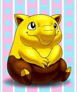 Pokemon Drowzee Art Paint By Numbers