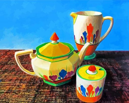 Pottery By Clarice Cliff Art Paint By Numbers