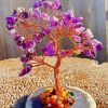 Purple Crystal Tree Paint By Number