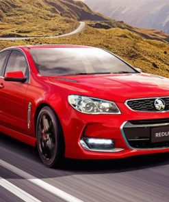 Red Holden Commodore Paint By Number