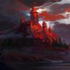 Red Castle Paint By Number