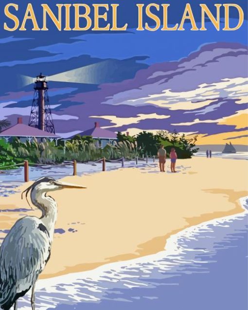 Sanibel Island Poster Paint By Number