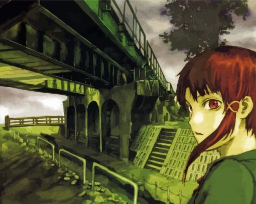 Serial Experiment Lain Anime Paint By Numbers