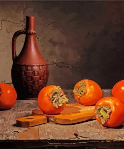 Still Life Persimmon Fruits Paint By Number