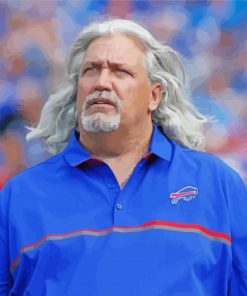 The Football Coach Rob Ryan Paint By Number