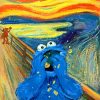 The Scream Cookie Monster Paint By Number