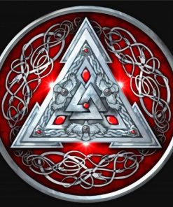 Valknut Symbol Paint By Numbers