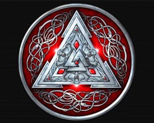 Valknut Symbol Paint By Numbers