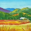 White Barns On The Farm Art Paint By Number