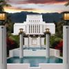 White Hawaii Temple Building Paint By Number