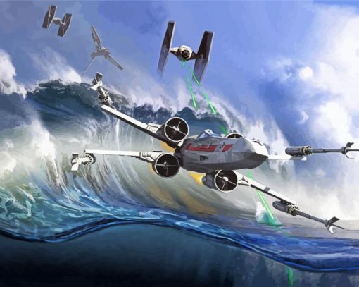 X Wing Starfighter Art Paint By Numbers