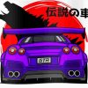 2018 Nissan GTR Dark Purple Illustartion Paint By Numbers