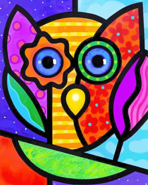 Abstract Owl Paint By Numbers