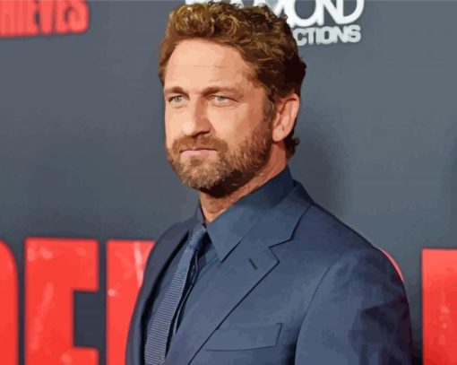 Actor Gerard Butler Paint By Numbers