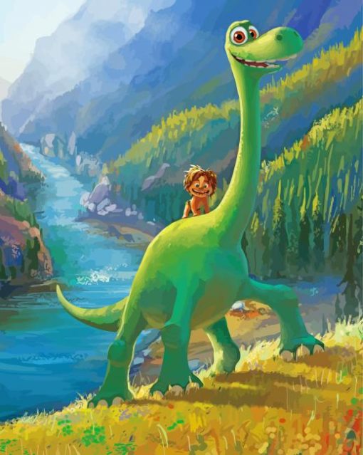 Arlo And Spot The Good Dinosaur Paint By Number