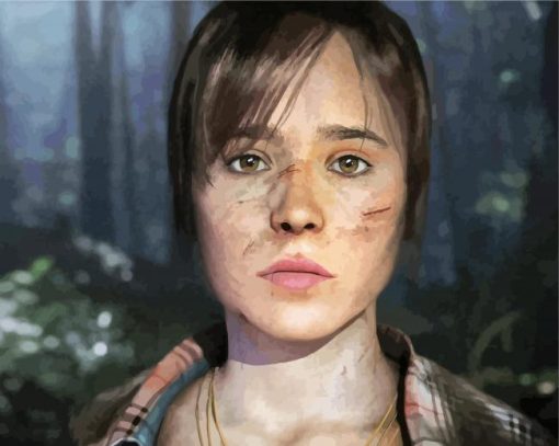 Beyond Two Souls Character Paint By Number
