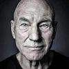 Black And White Patrick Stewart Paint By Numbers