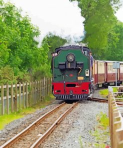 Blaenau Station Ffestiniog Railway Paint By Numbers