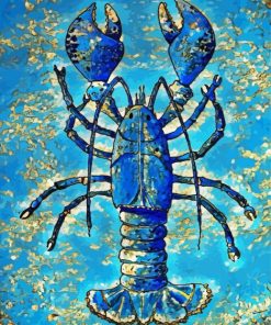 Blue Lobster Paint By Numbers