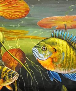 Bluegill Fish Underwater Paint By Numbers