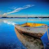 Boat And Blue View Paint By Number